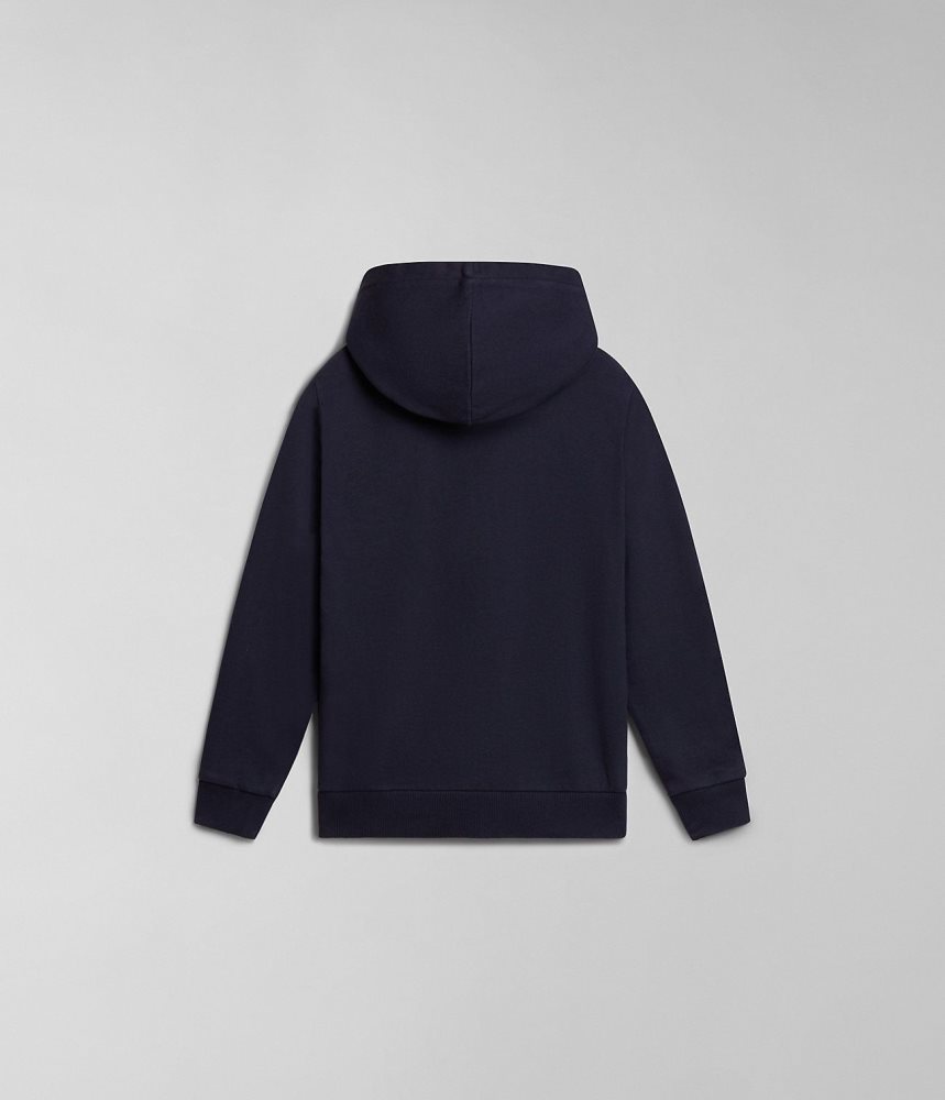 Napapijri Kitik Full-Zip Hoodie (4-16 YEARS) Sweatshirts Kinderen Donkerblauw | IVTAPBE-61