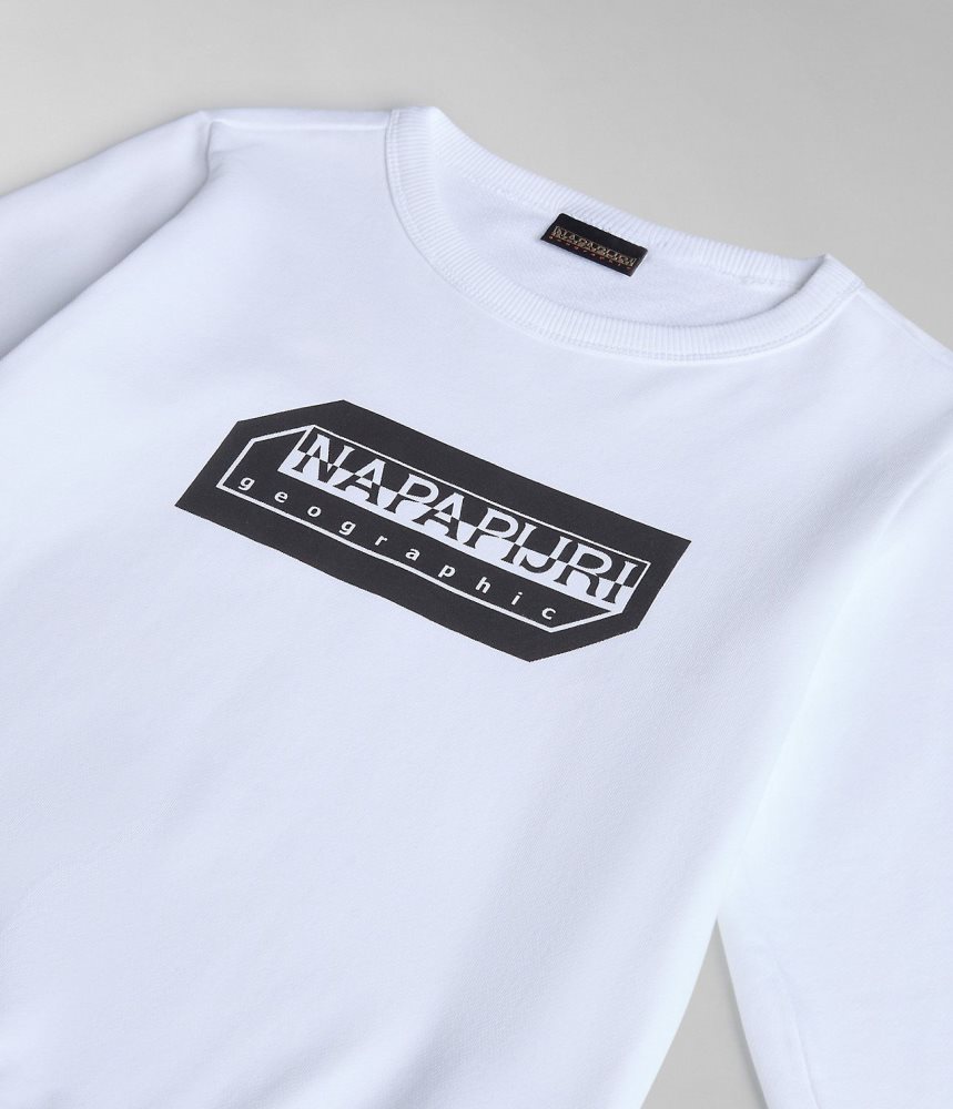 Napapijri Kitik Sweatshirt (4-16 YEARS) Sweatshirts Kinderen Wit | DJRZWOX-27