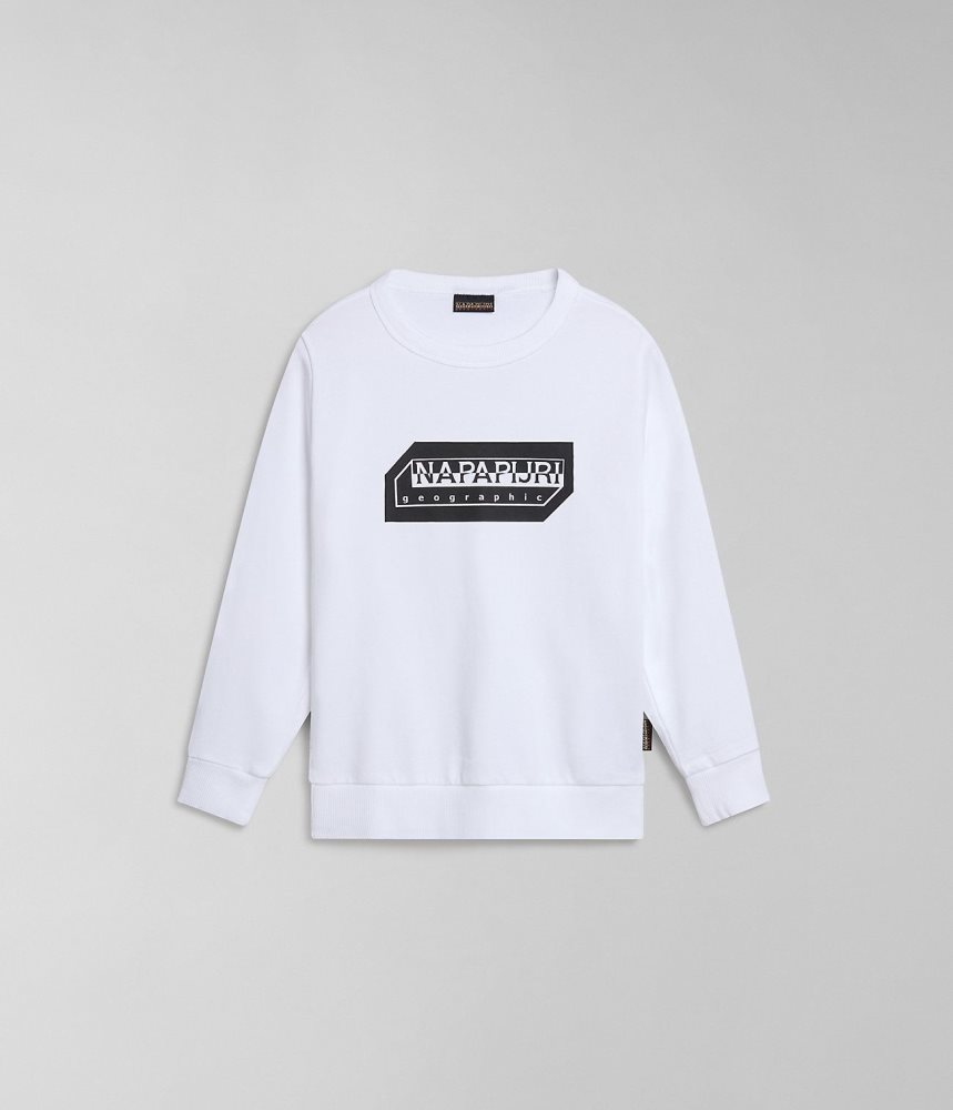 Napapijri Kitik Sweatshirt (4-16 YEARS) Sweatshirts Kinderen Wit | DJRZWOX-27