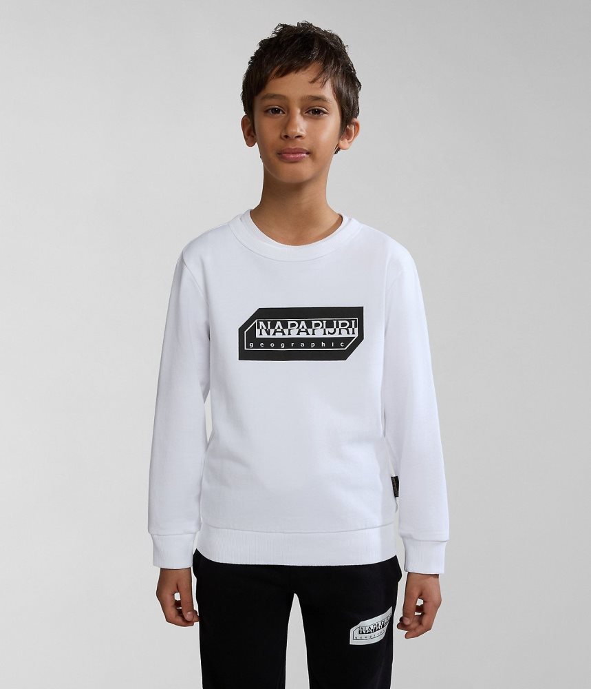 Napapijri Kitik Sweatshirt (4-16 YEARS) Sweatshirts Kinderen Wit | DJRZWOX-27