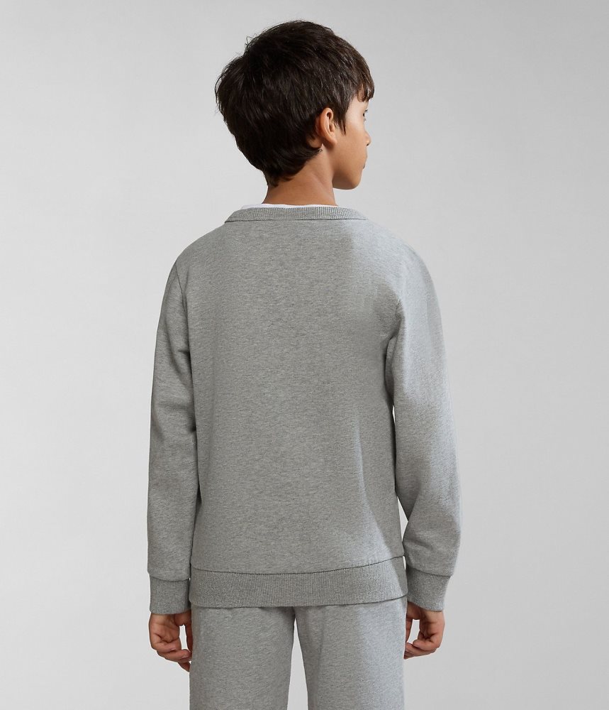 Napapijri Kitik Sweatshirt (4-16 YEARS) Sweatshirts Kinderen Grijs | BVQJMSU-17