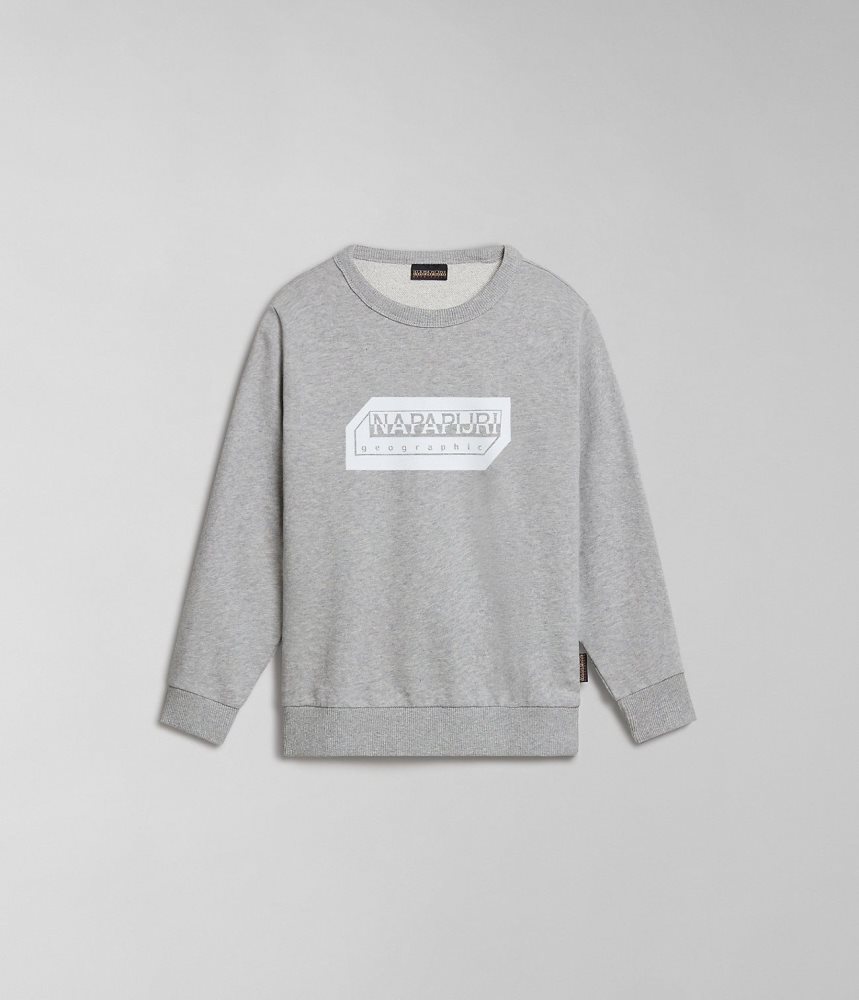 Napapijri Kitik Sweatshirt (4-16 YEARS) Sweatshirts Kinderen Grijs | BVQJMSU-17