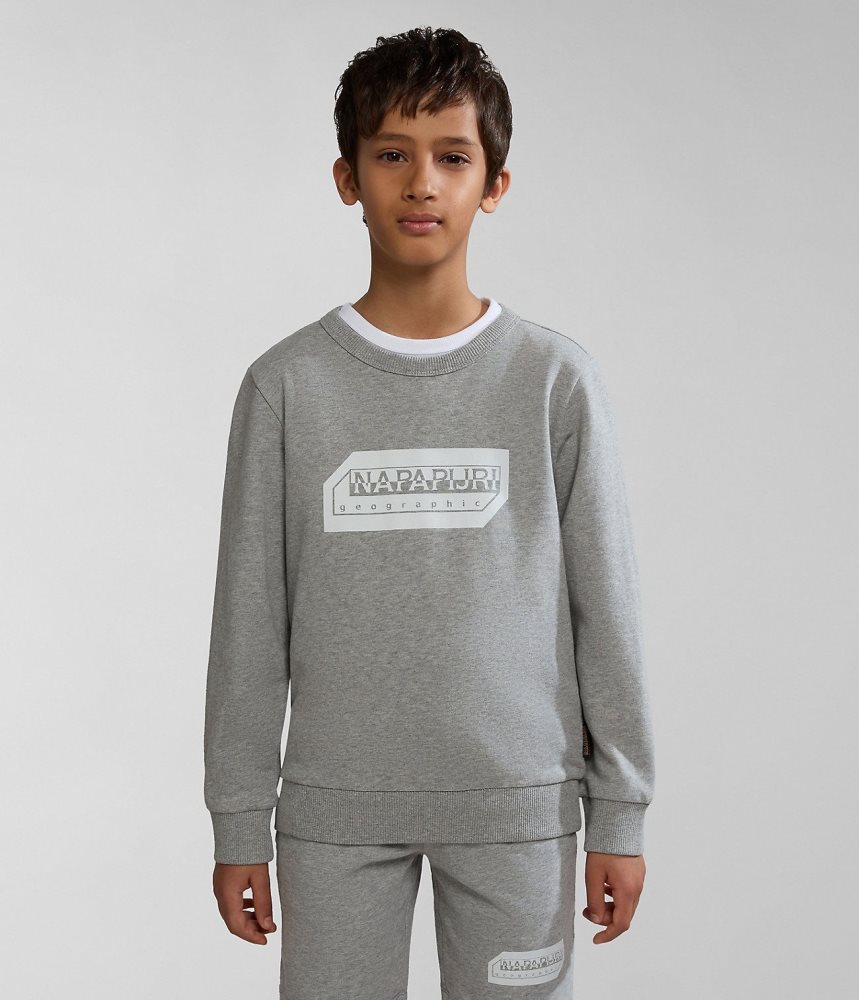 Napapijri Kitik Sweatshirt (4-16 YEARS) Sweatshirts Kinderen Grijs | BVQJMSU-17