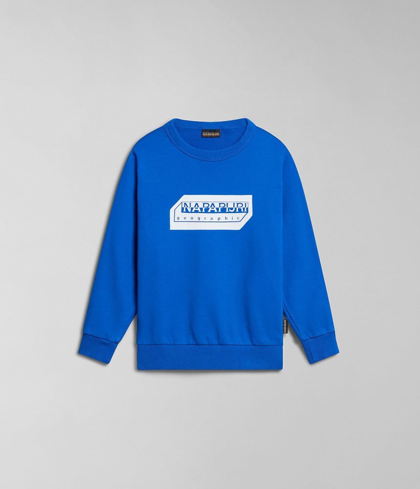 Napapijri Kitik Sweatshirt (4-16 YEARS) Sweatshirts Kinderen Blauw | UZVTJQS-64