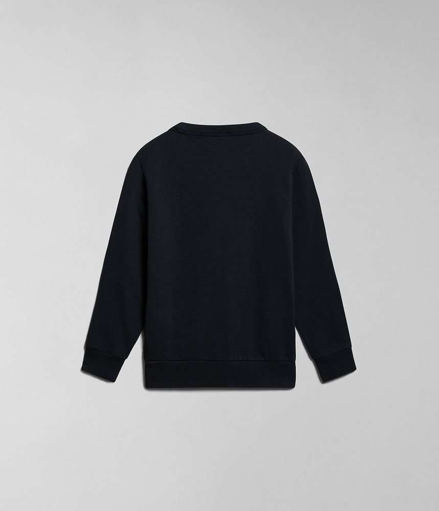 Napapijri Kitik Sweatshirt (4-16 YEARS) Sweatshirts Kinderen Zwart | LVHJWIZ-18