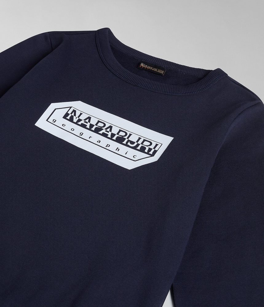 Napapijri Kitik Sweatshirt (4-16 YEARS) Sweatshirts Kinderen Donkerblauw | JZIXLVH-67