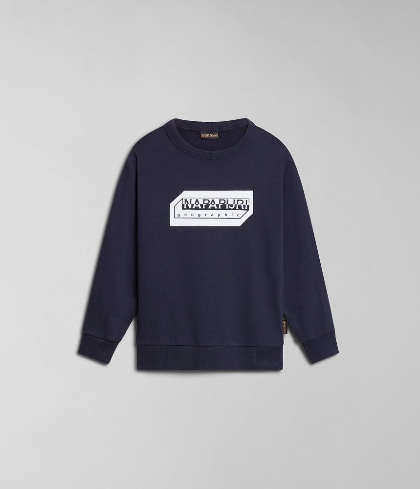 Napapijri Kitik Sweatshirt (4-16 YEARS) Sweatshirts Kinderen Donkerblauw | JZIXLVH-67