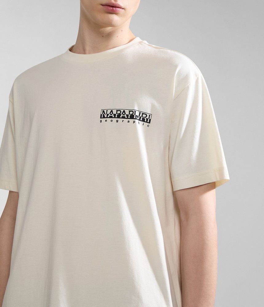 Napapijri Kotcho Short Sleeve T-Shirt T-shirts Dames Wit | XTQKEWB-21