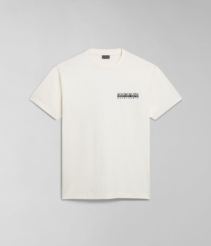 Napapijri Kotcho Short Sleeve T-Shirt T-shirts Dames Wit | XTQKEWB-21