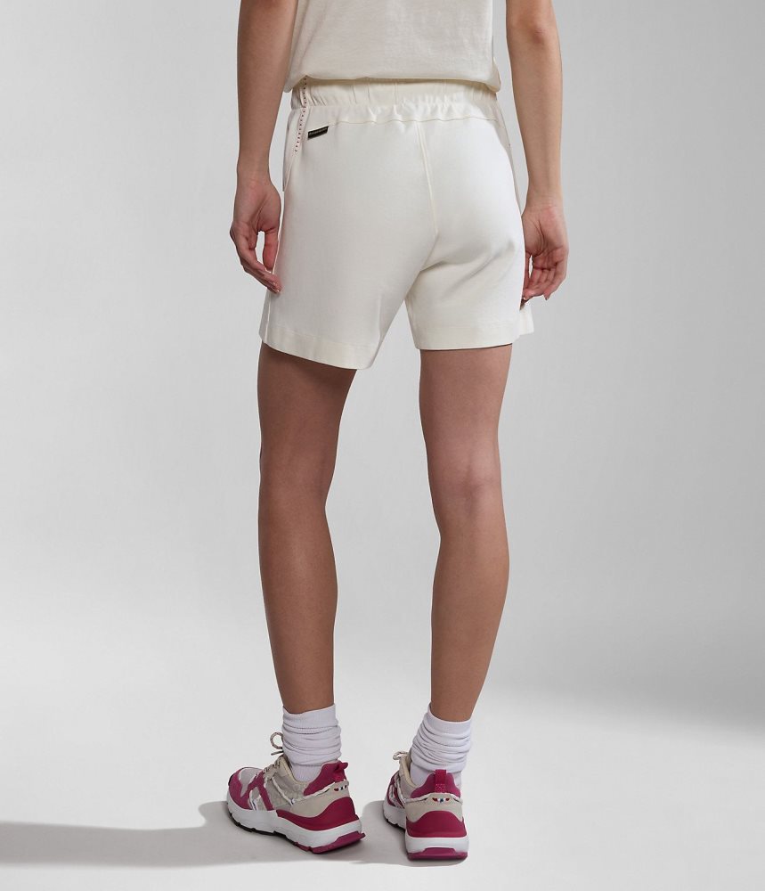 Napapijri Kreis Bermuda Shorts Korte Broek Dames Wit | ZUEFAIB-36