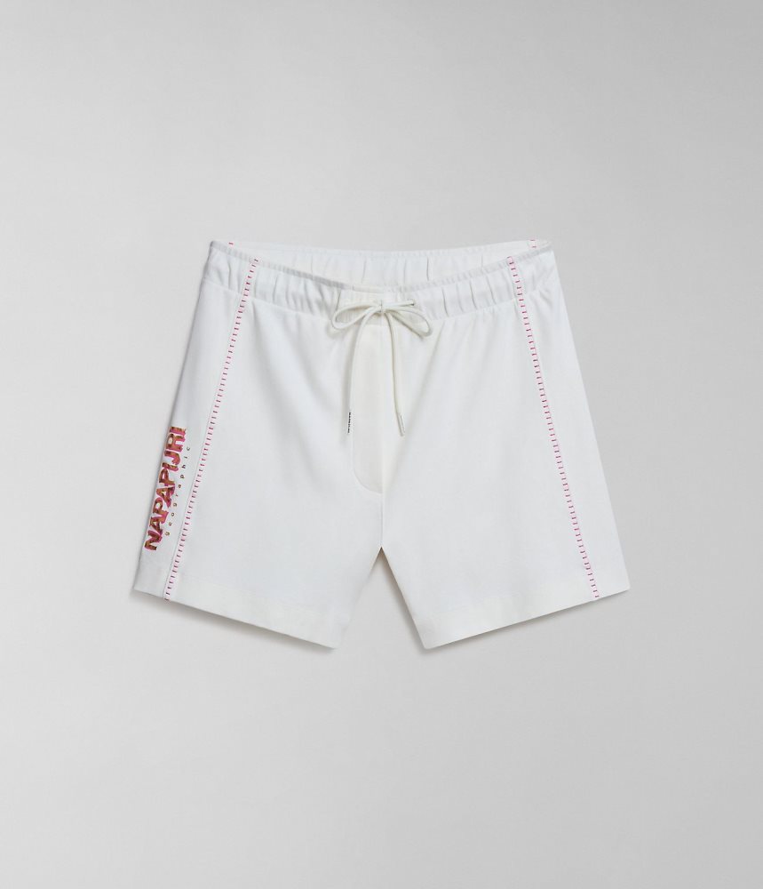 Napapijri Kreis Bermuda Shorts Korte Broek Dames Wit | ZUEFAIB-36