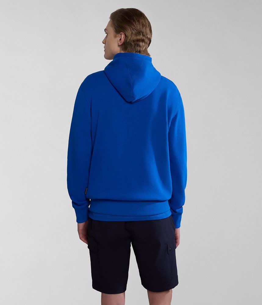 Napapijri Kreis Hoodie Hoodie Heren Blauw | PFYHUNT-02