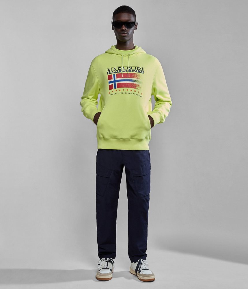 Napapijri Kreis Hoodie Hoodie Heren Geel | YCAIKGO-41