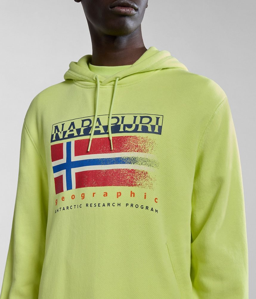 Napapijri Kreis Hoodie Hoodie Heren Geel | YCAIKGO-41