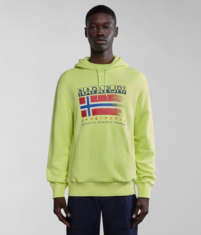 Napapijri Kreis Hoodie Hoodie Heren Geel | YCAIKGO-41