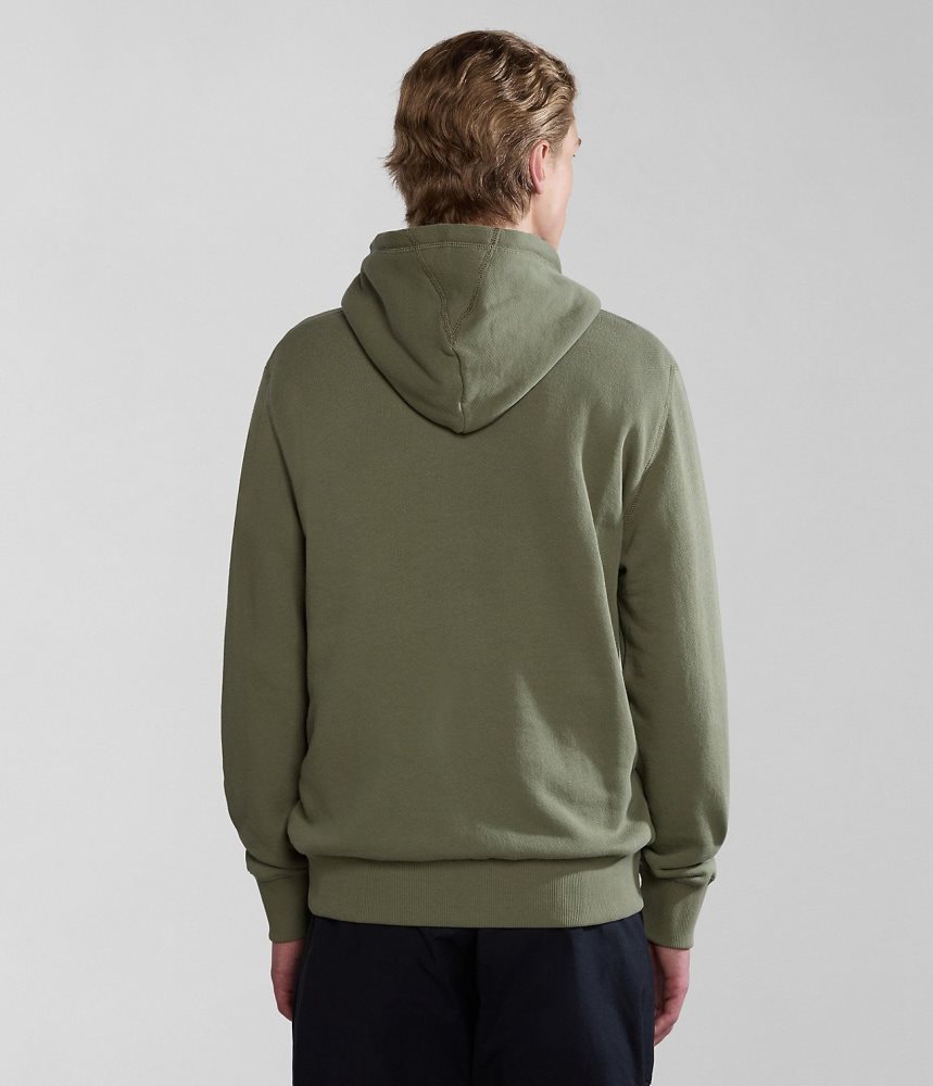 Napapijri Kreis Hoodie Hoodie Heren Groen | CDTIMUQ-39