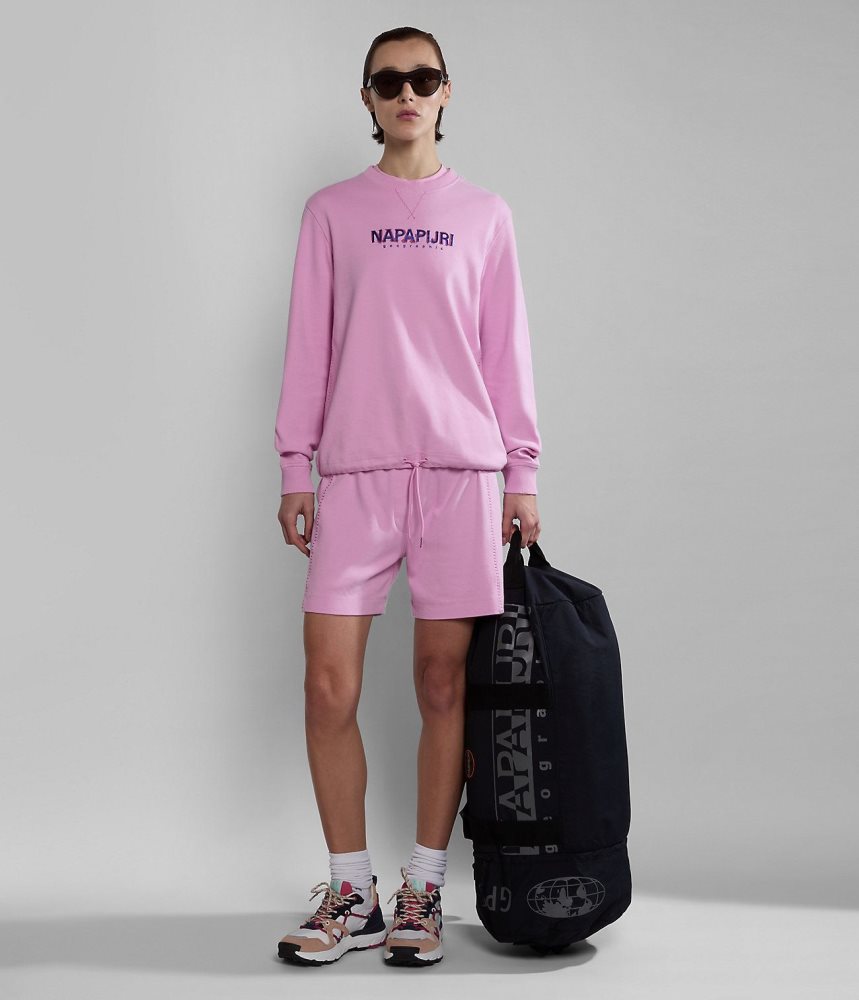 Napapijri Kreis Sweatshirt Sweatshirts Dames Roze | HUPKAJZ-80