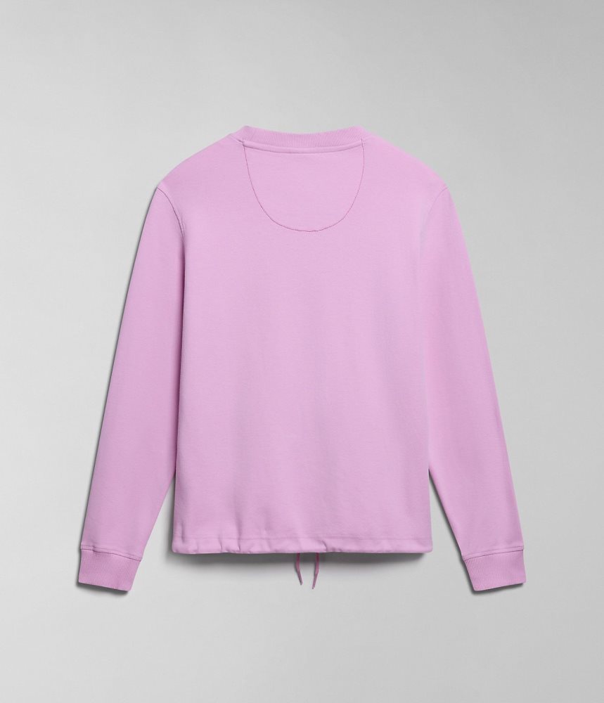 Napapijri Kreis Sweatshirt Sweatshirts Dames Roze | HUPKAJZ-80