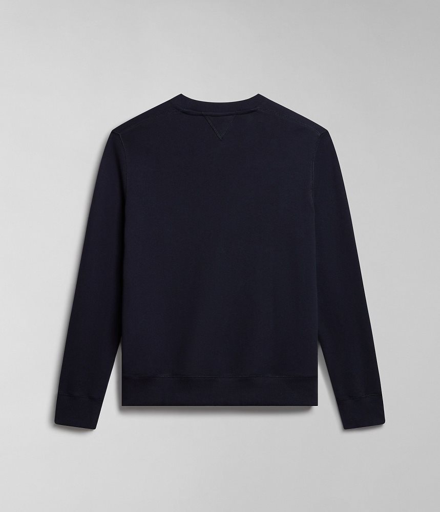 Napapijri Kreis Sweatshirt Sweatshirts Heren Zwart | AJKFGOX-65
