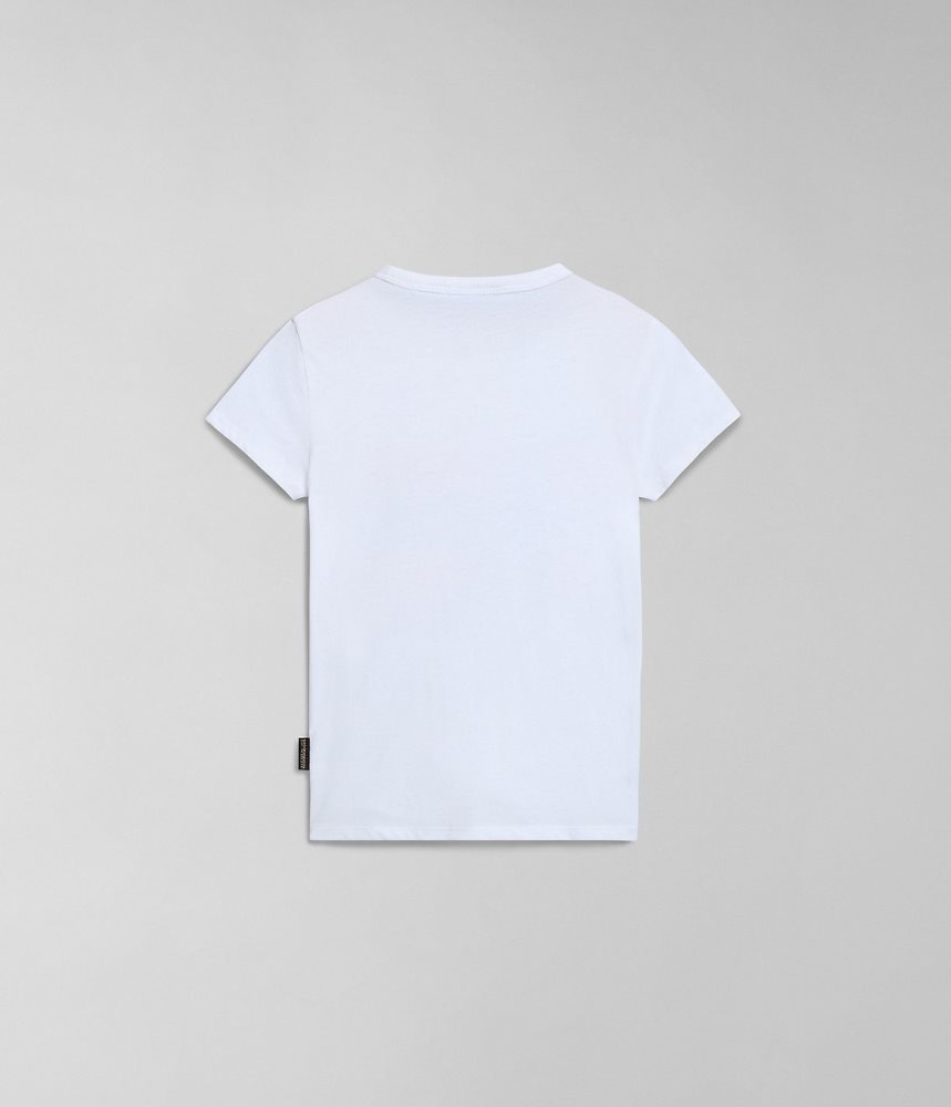 Napapijri Liard Short Sleeve T-Shirt (4-16 YEARS) T-shirts Kinderen Wit | XONPATJ-71