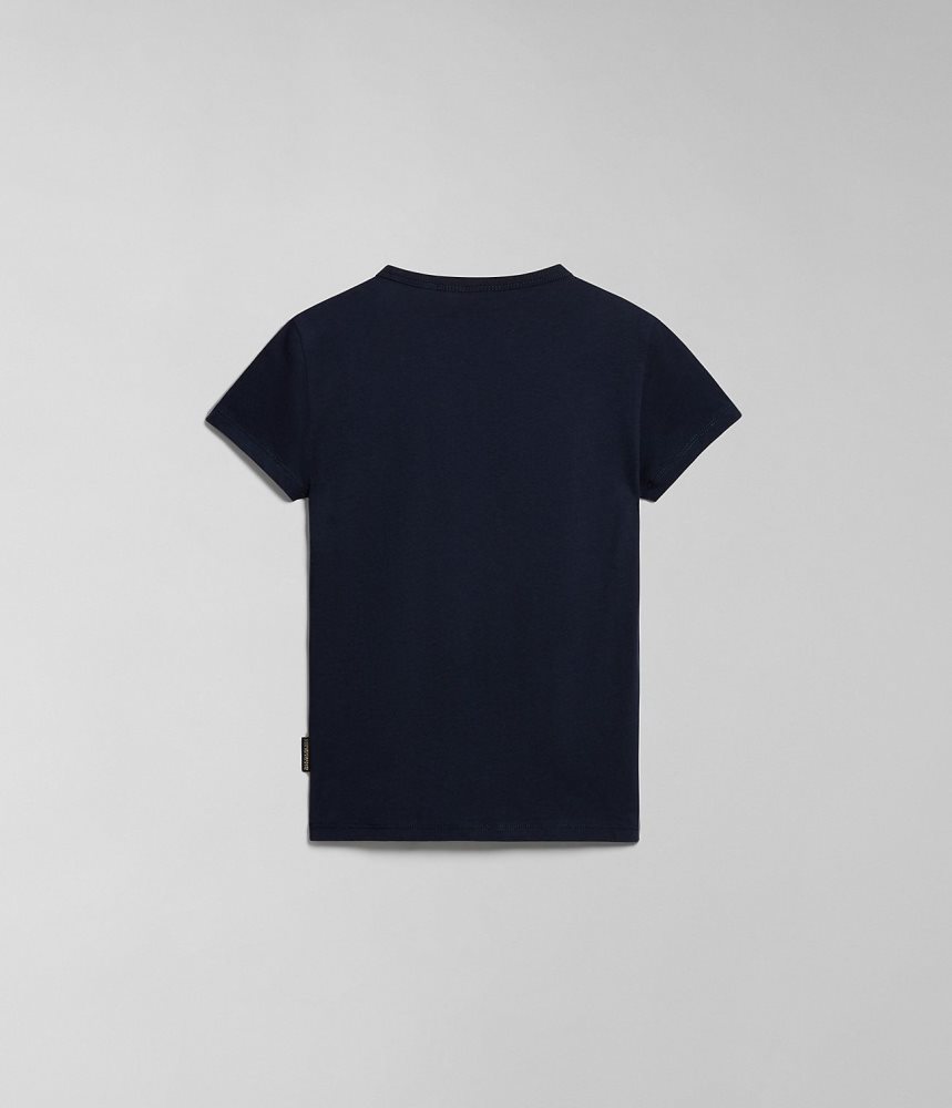 Napapijri Liard Short Sleeve T-Shirt (4-16 YEARS) T-shirts Kinderen Donkerblauw | LTDAXJB-63