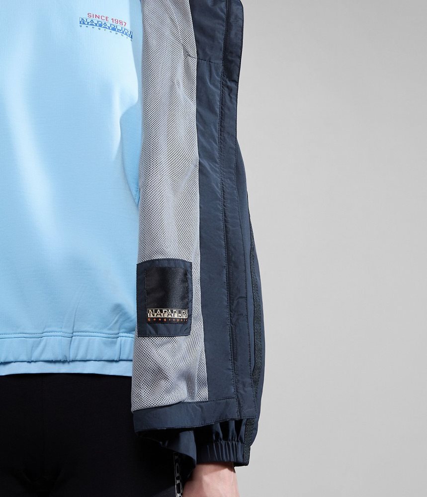 Napapijri Makay Windbreaker Short Jackets Dames Zwart | KENQSDY-09