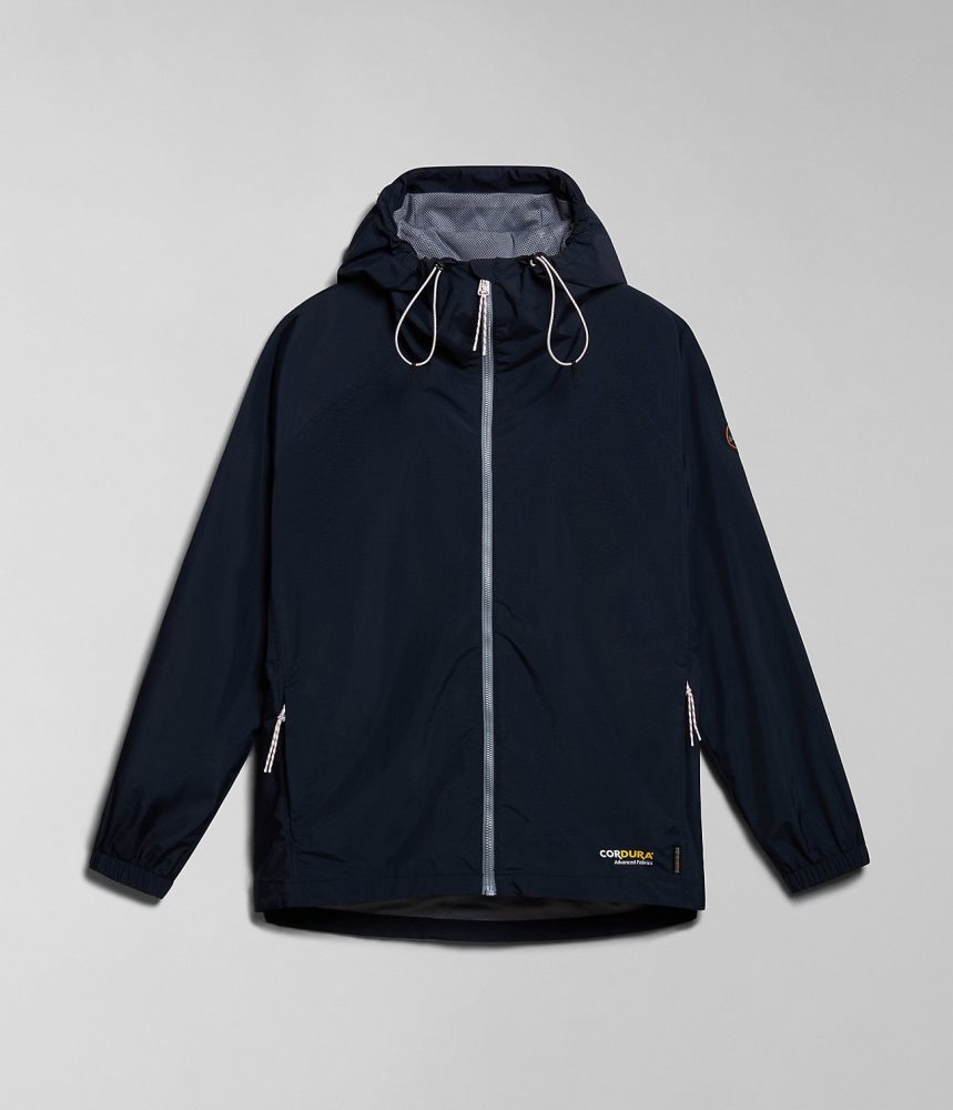 Napapijri Makay Windbreaker Short Jackets Dames Zwart | KENQSDY-09