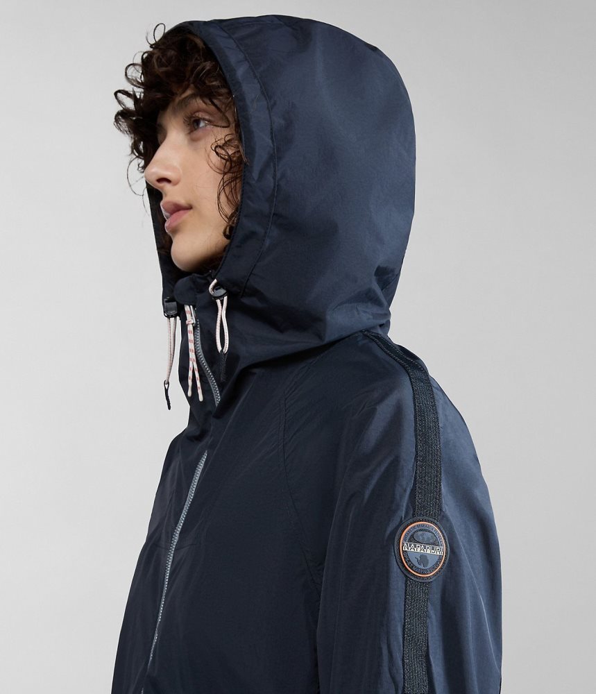 Napapijri Makay Windbreaker Windjak Dames Zwart | ODRAIFQ-25