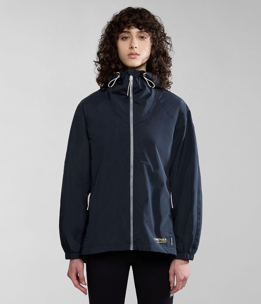 Napapijri Makay Windbreaker Windjak Dames Zwart | ODRAIFQ-25
