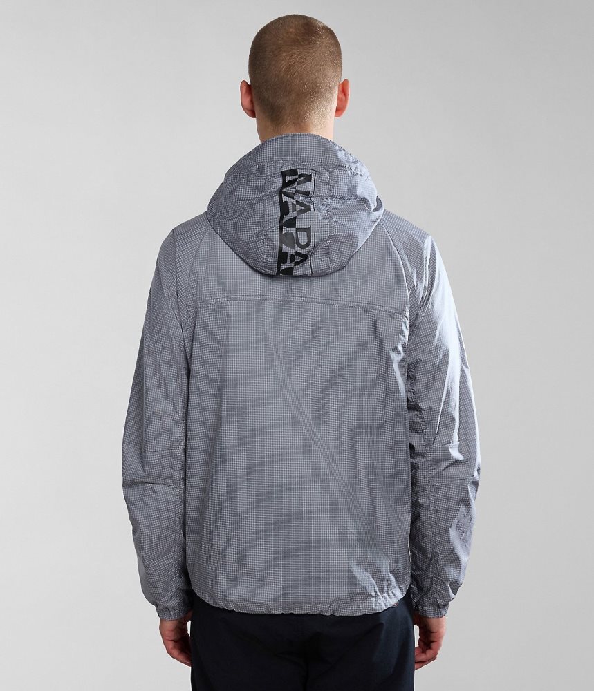 Napapijri Makay Windbreaker with Dyneema Windjak Heren Grijs | XYSJBNF-84