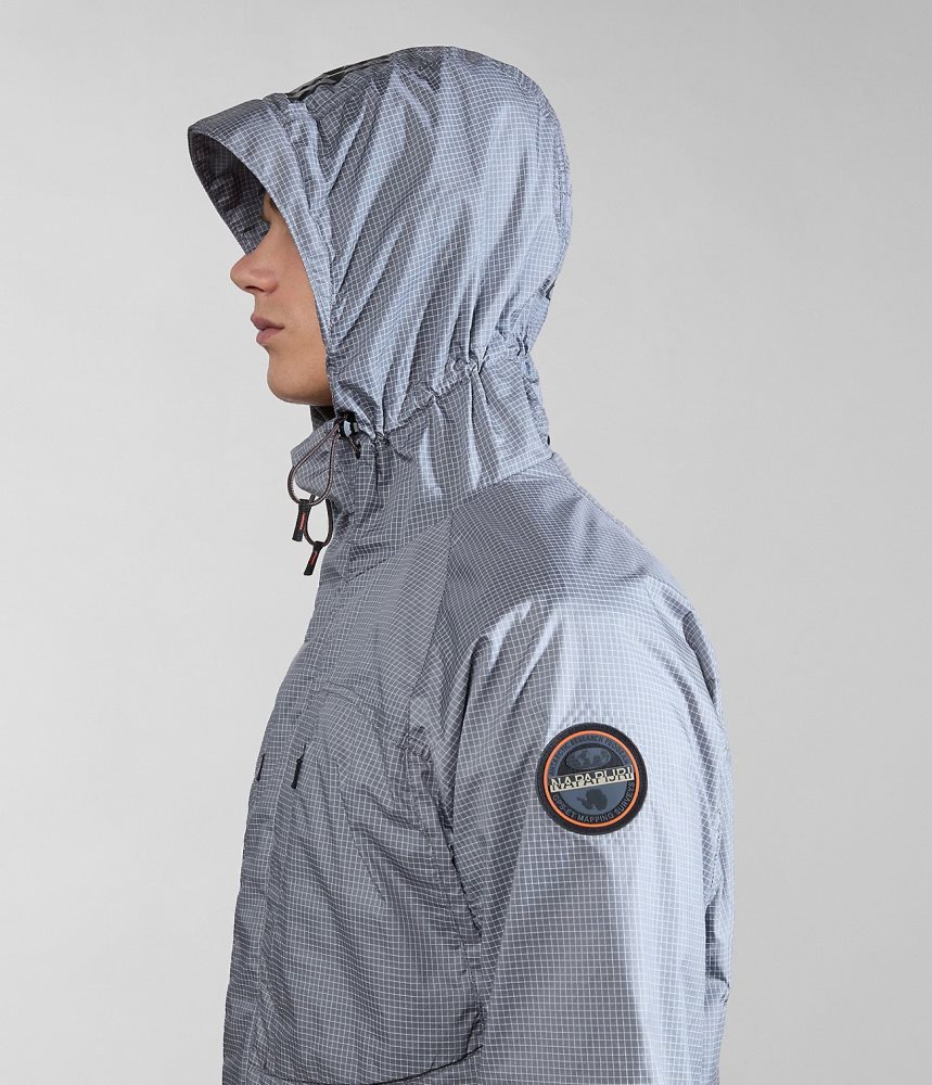 Napapijri Makay Windbreaker with Dyneema Windjak Heren Grijs | XYSJBNF-84