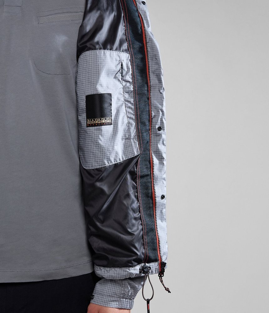 Napapijri Makay Windbreaker with Dyneema Windjak Heren Grijs | XYSJBNF-84