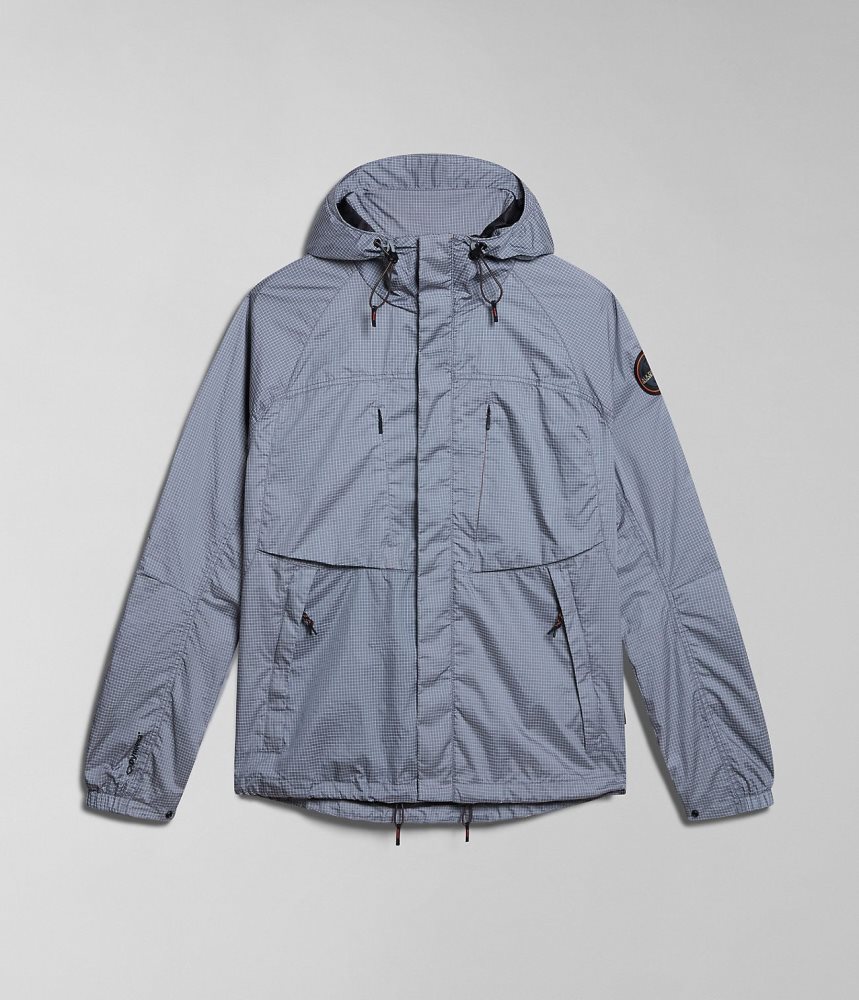 Napapijri Makay Windbreaker with Dyneema Windjak Heren Grijs | XYSJBNF-84