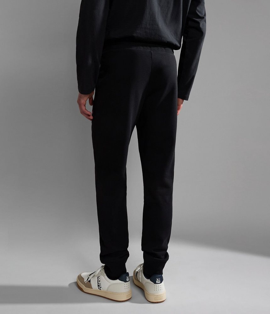 Napapijri Malis Fleece Trousers Joggingbroek Heren Zwart | QMCFHKB-45