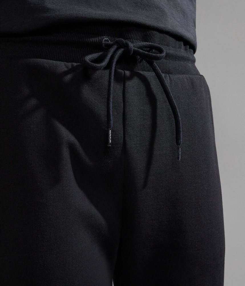 Napapijri Malis Fleece Trousers Joggingbroek Heren Zwart | QMCFHKB-45