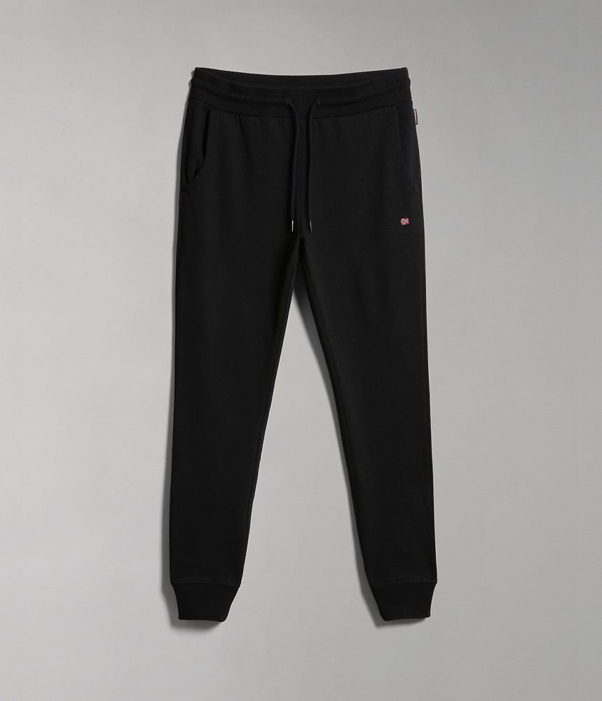 Napapijri Malis Fleece Trousers Joggingbroek Heren Zwart | QMCFHKB-45