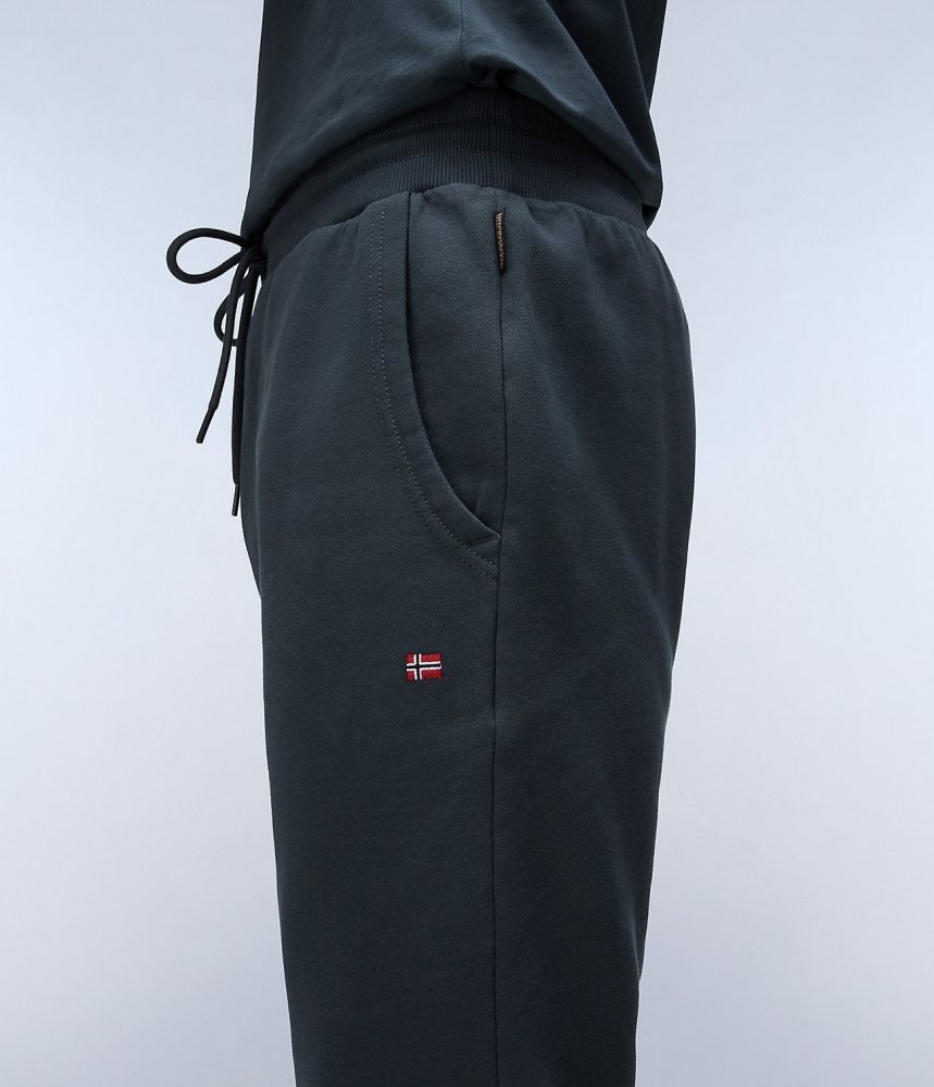 Napapijri Malis Fleece Trousers Joggingbroek Heren Groen | DZBKLWO-80