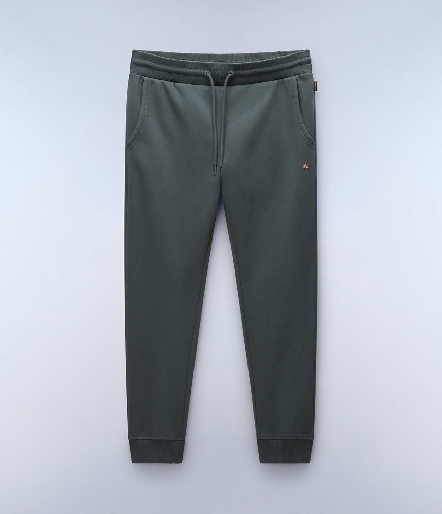 Napapijri Malis Fleece Trousers Joggingbroek Heren Groen | DZBKLWO-80