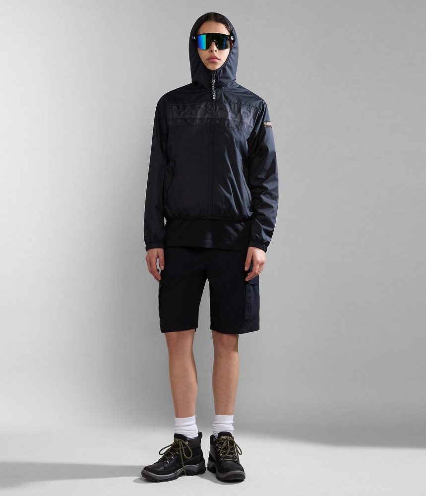 Napapijri Maranon Bermuda Shorts Korte Broek Heren Zwart | EVQBCDL-14