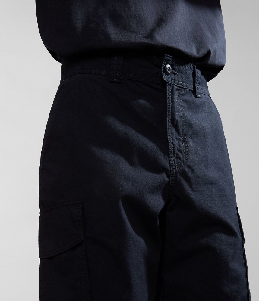 Napapijri Maranon Bermuda Shorts Korte Broek Heren Zwart | EVQBCDL-14