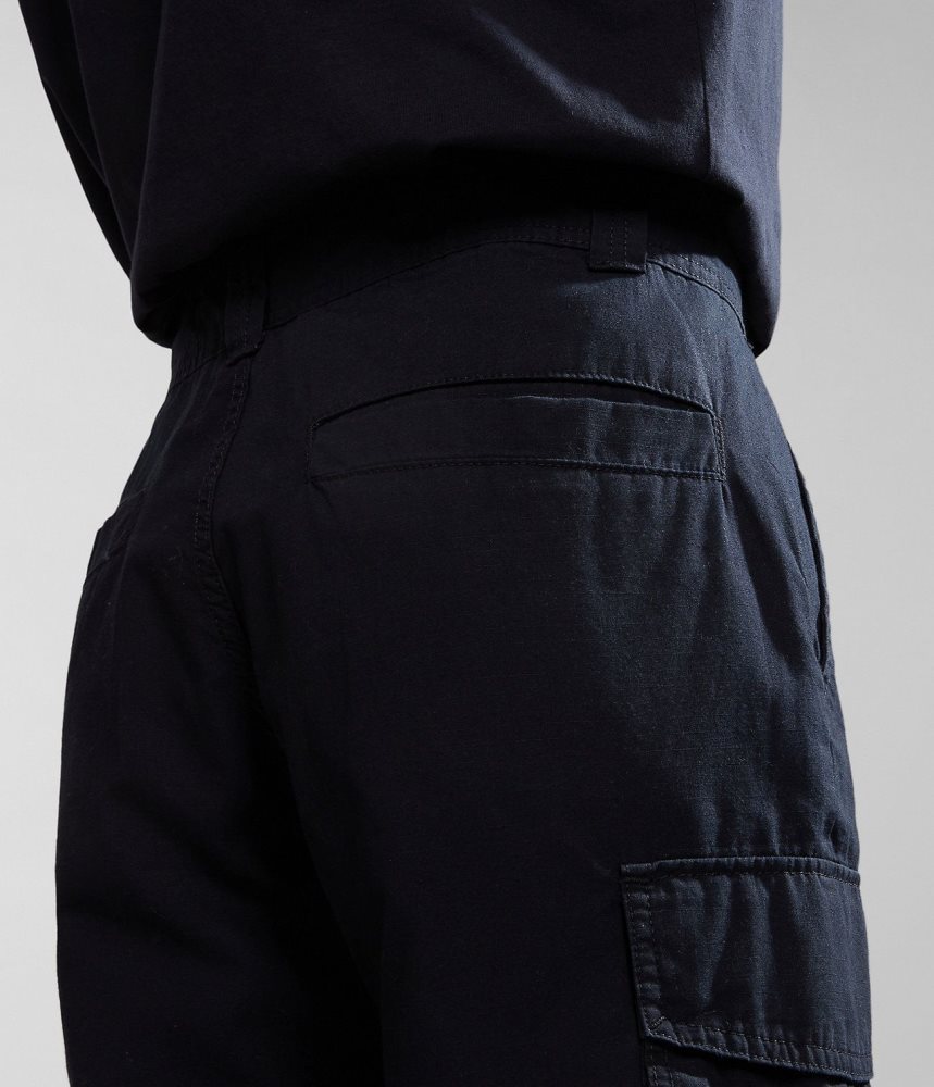 Napapijri Maranon Bermuda Shorts Korte Broek Heren Zwart | EVQBCDL-14