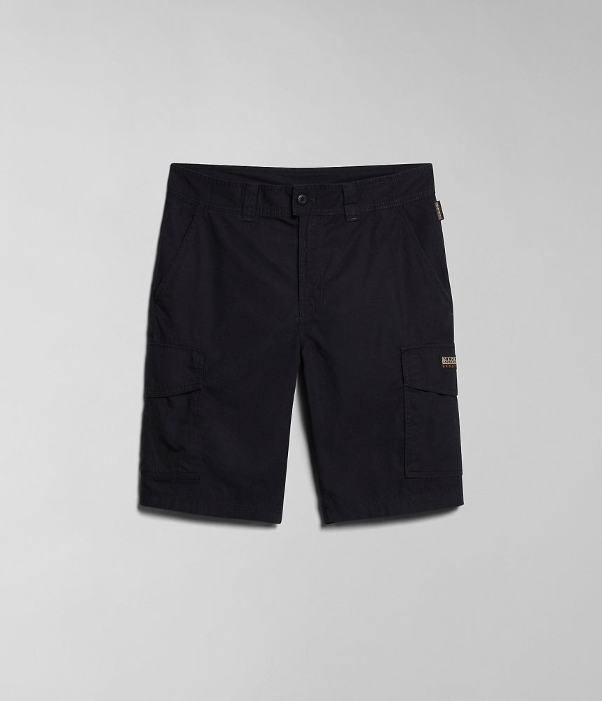 Napapijri Maranon Bermuda Shorts Korte Broek Heren Zwart | EVQBCDL-14