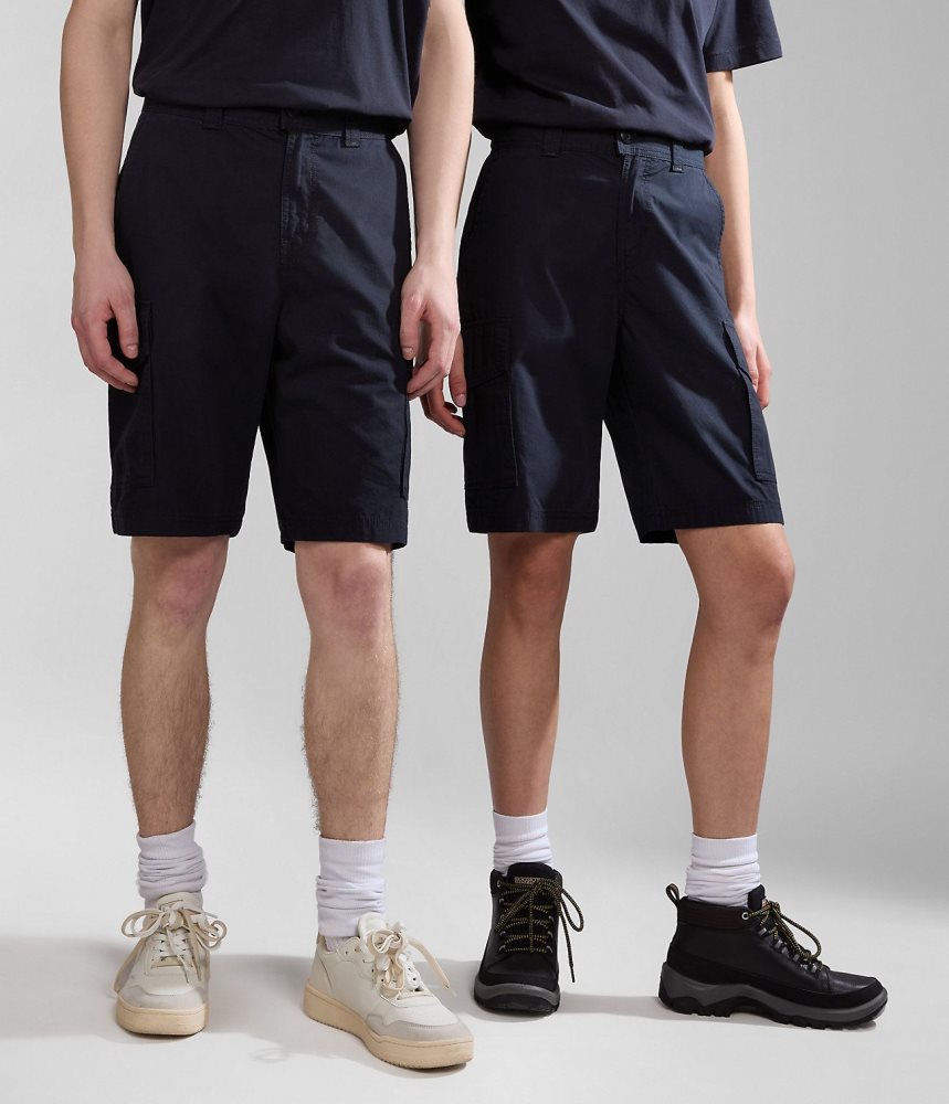 Napapijri Maranon Bermuda Shorts Korte Broek Heren Zwart | EVQBCDL-14