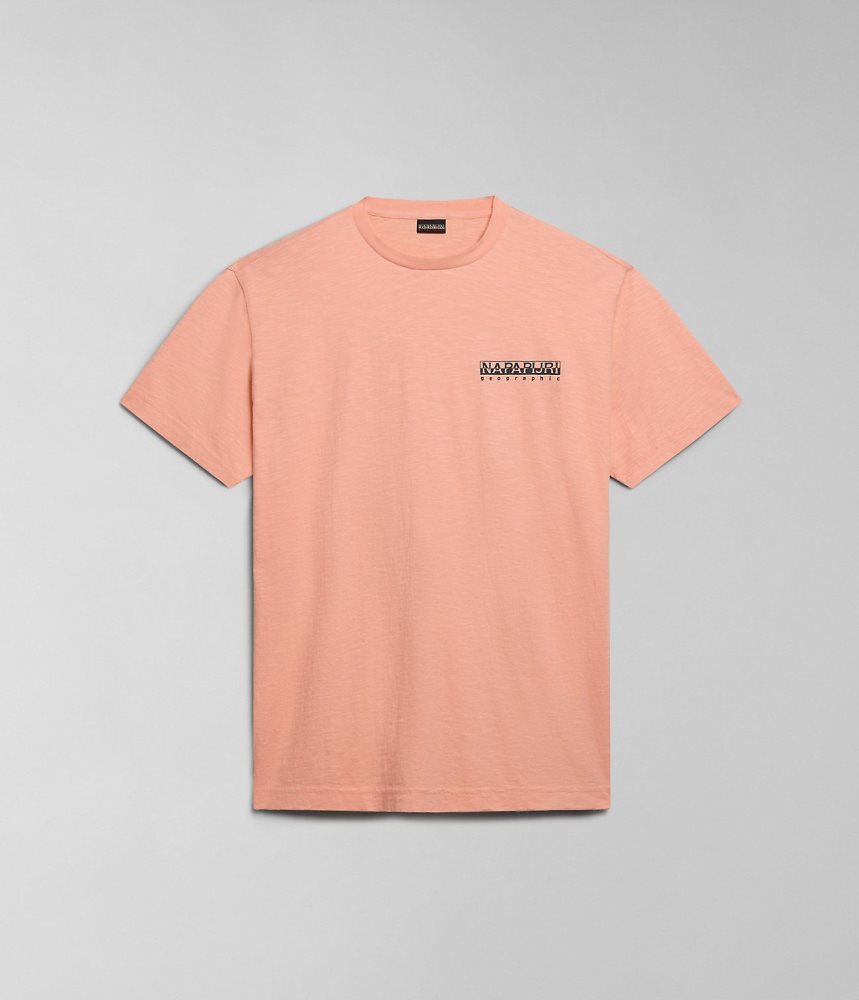 Napapijri Martre Short Sleeve T-Shirt T-shirts Dames Roze | CUNAGTO-05