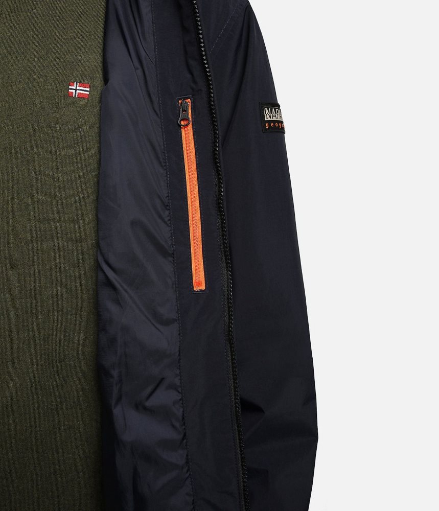 Napapijri Montavic Shell Jacket Regenjassen Heren Donkerblauw | WOAHTRQ-25