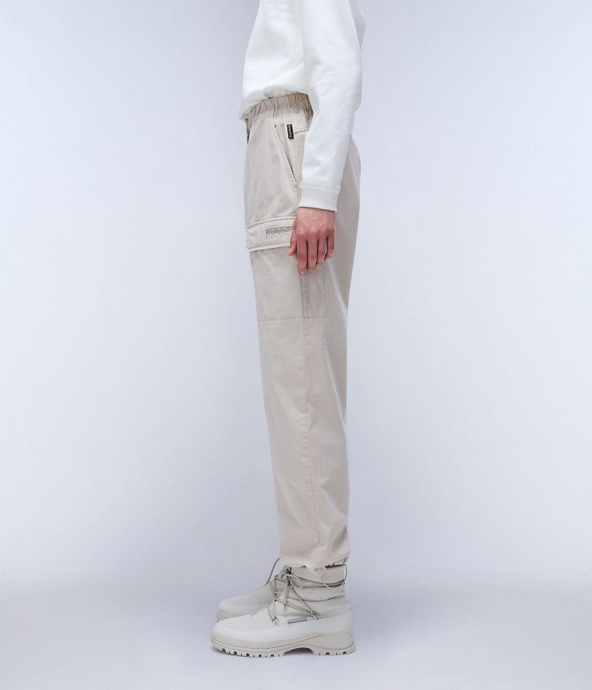 Napapijri Murg Cargo Trousers Cargo Broek Dames Beige Zilver | XJWTZSD-59