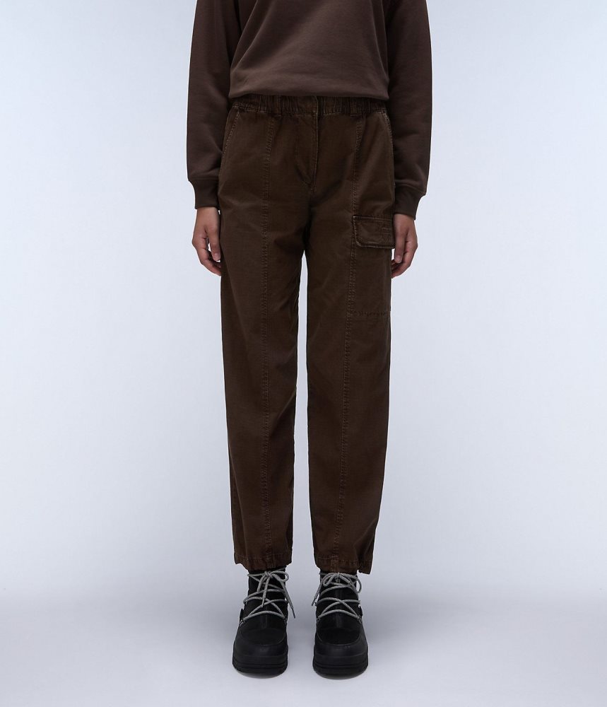 Napapijri Murg Cargo Trousers Cargo Broek Dames Bruin | QNHUEAY-78
