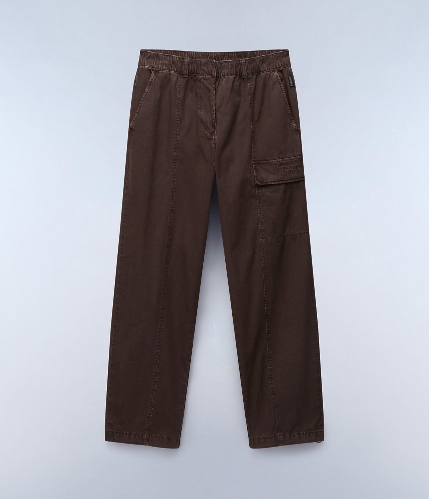 Napapijri Murg Cargo Trousers Cargo Broek Dames Bruin | QNHUEAY-78