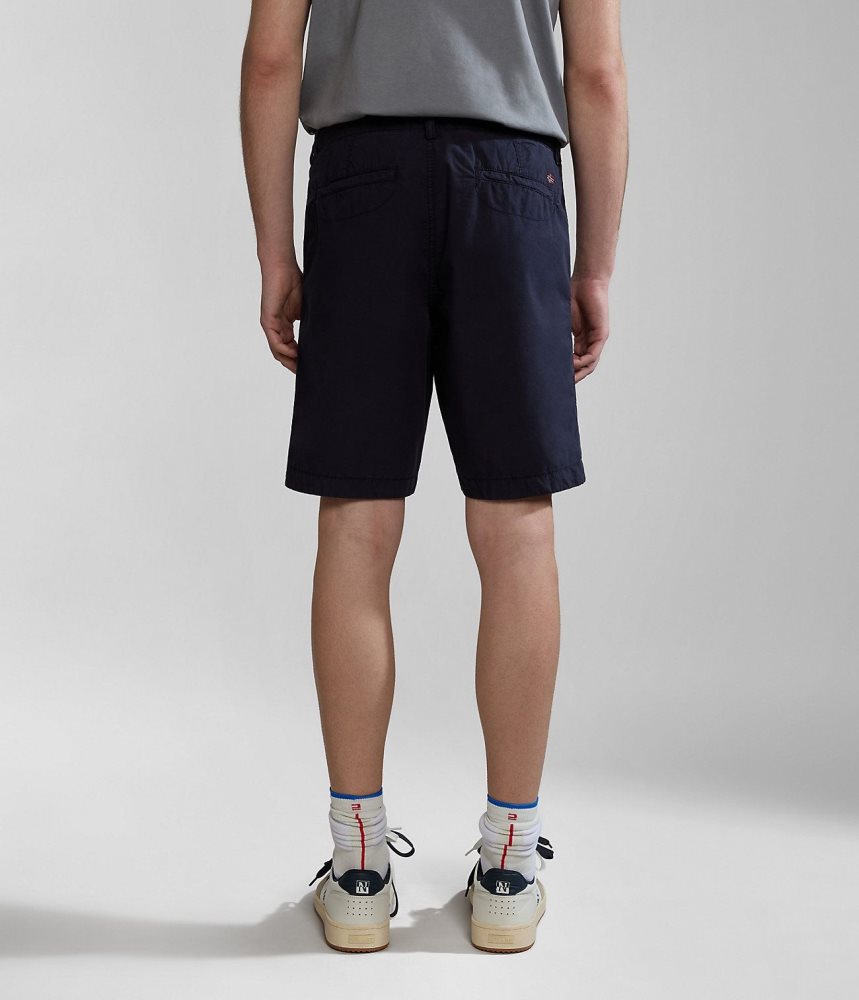 Napapijri Nakuru Bermuda Shorts Korte Broek Heren Donkerblauw | AQYHNXZ-32