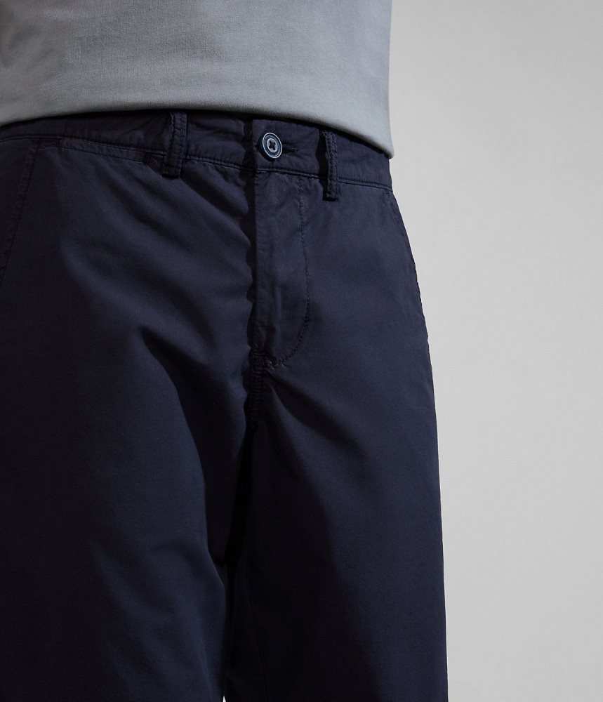 Napapijri Nakuru Bermuda Shorts Korte Broek Heren Donkerblauw | AQYHNXZ-32